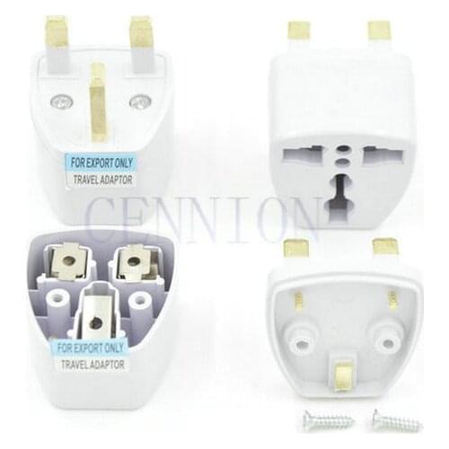 EU US AU DE to UK GB AC Power Plug Travel Adapter Converter 100pcs express shipping