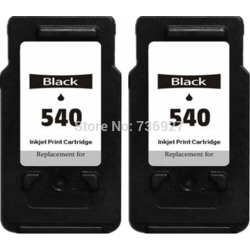 2 Black PG540 PG-540 PG 540XL compatible inkjet print Cartridge For Canon PIXMA MG3250 MG4250 MG4150 MX435 printer