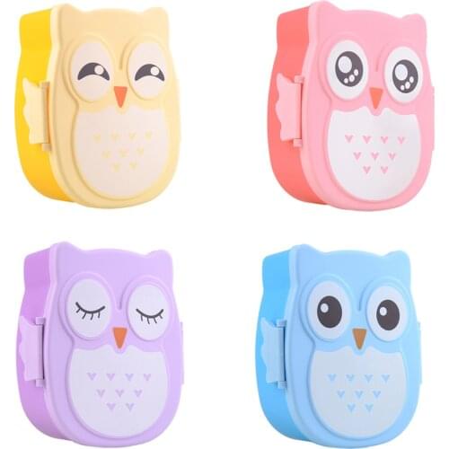 Cute Cartoon Owl Lunch Box Food Container Storage Bento Boxes Portable For Kids Home Decoration Accessories Lunchbox Outdoor New