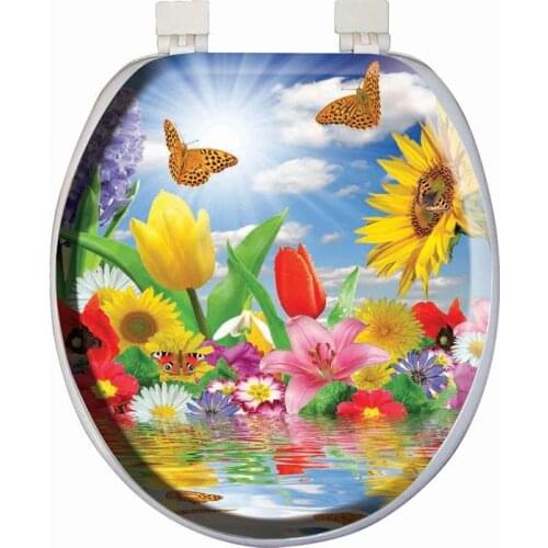 Softy Classic Pattern Soft Toilet Seat Cover White