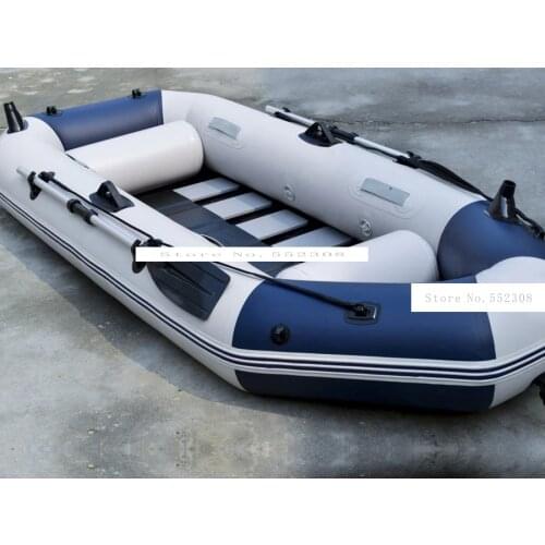 3 Person Inflatables Boat PVC Material Professional Fishing Boat Inflatable Laminated Wear-Resistant Boat Rubber With Oars Pumps