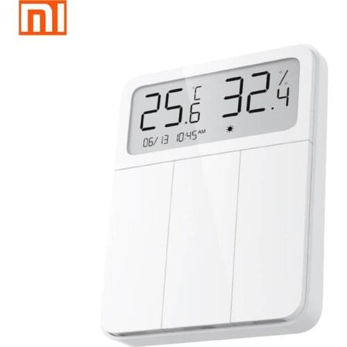 Original Xiaomi Mijia LD screen display wall switch temperature/humidity/thermometer/remote operation/intelligent mijia APP