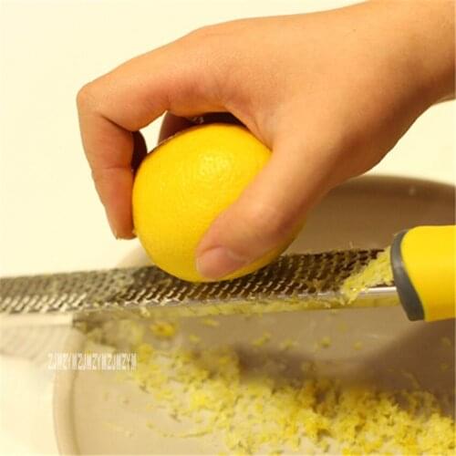 New Arrival Multifunctional Lemon Cutter Rub Silk Machine Orange Planer Cheese Grater 304 Stainless Steel TPR+ABS Plastic Handle