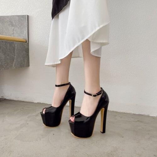 Autumn New Fish Mouth 17cm High Heels Womens Shoes Sexy Pumps Shoes