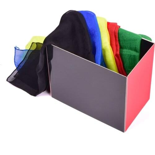 Silk Fountain Box 2.0 (Not includ silk) Magic Tricks Close Up Magia Scraves Illusions Gimmick Props Silk From Empty Box Magie