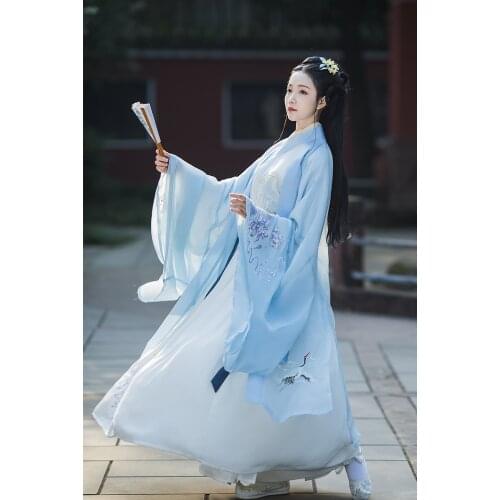 Hanfu Women Chinese Dress 2020 New Ancient Han Dynasty Princess Clothing Chinese Folk Dance Dress Hanfu Cosplay Costumes SL3771
