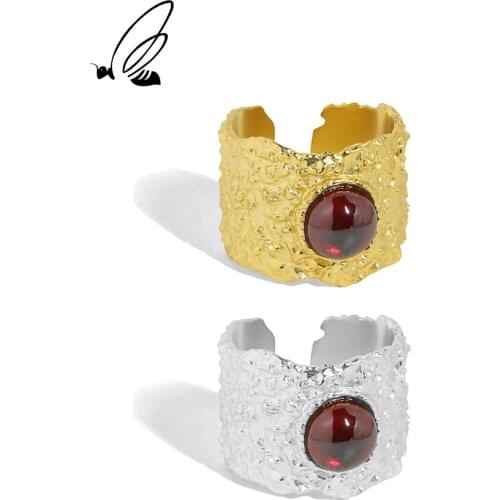 SSTEEL Sterling Silver 925 Minority Design Opening Ring Female Gift For Women Designer Gothic Party Adjustable 2021 Jewellery