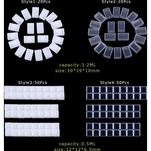 0.5/3.2ML Artists Empty Watercolor Paint Pans Tins Box Palette Painting Storage Professional Paint Case Art Palette Supplies