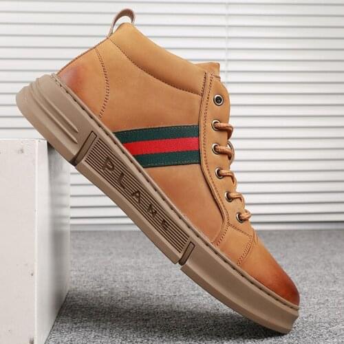 2020 winter fashion casual shoes outdoor comfortable snow boots Casual Leather Sneaker Deportivas Hombre Male Footwear 44