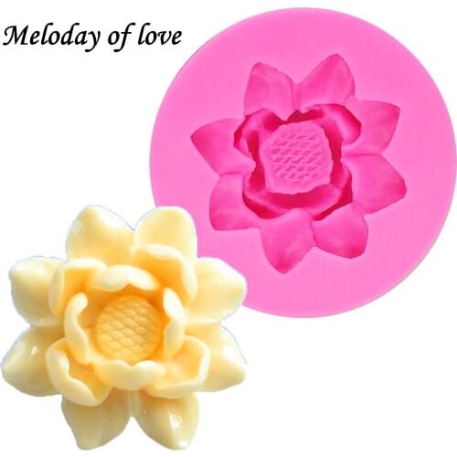 3D Flowers chocolate wedding cake decorating tools DIY fondant silicone mold Resin Clay Soap Mold wholesale T0175