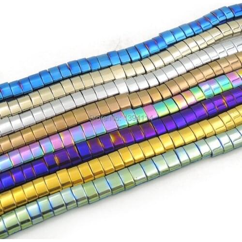 7*4*4mm Titanium Colors Glossy Hematite Oval Concave Beads 16 inch Full Strand