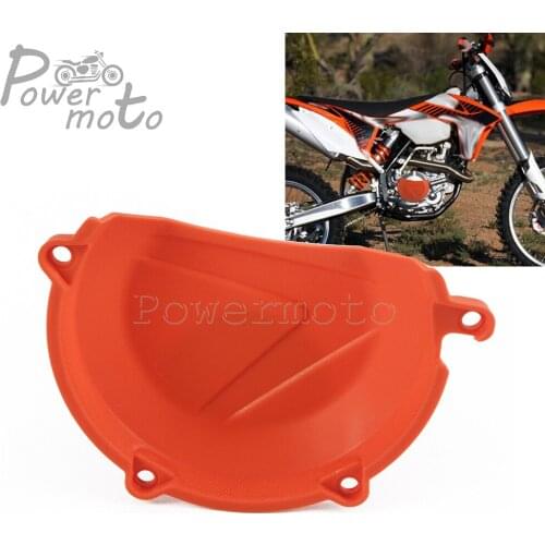 ABS Plastic Motocross Orange Clutch Cover Guard Protector Case For SXF XCF 450 2013-2015 EXC XCW 450/500 2012-2016 MX Enduro