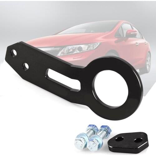 Anodized Universal Rear Tow Hook Billet Aluminum Towing Kit For Jdm Racing