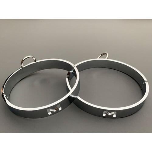 BDSM Toys Heavy Metal Collar slave Metal Neck Collar Sex Slave Role Play Necklace For Women Fetish Restraint BDSM Bondage Ring