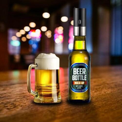 Bottle/Canner Portable Bottle Beer Foamer Foam Maker Bubbler Portable Battery Powered Beer Server For Beers With 54-57mm