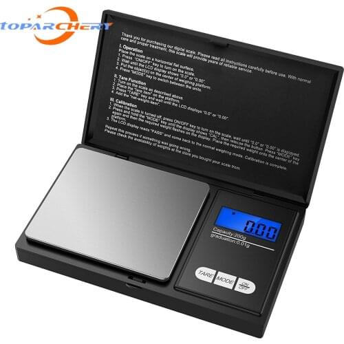 Digital Pocket Scale 200g Kitchen Scale Electronic LCD Display Scale Mini Pocket or Jewelry/Coins/Powder/Herbs/Spices