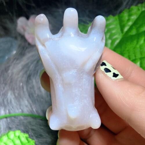 Flower agate dragon head 2117