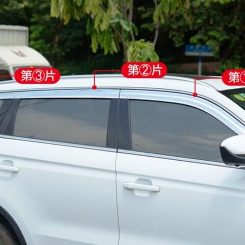 Side Window Deflector For Geely PRO Chrome /Acrylic Sun Rain Deflector Weather Shield Car Accessories 2016-2021