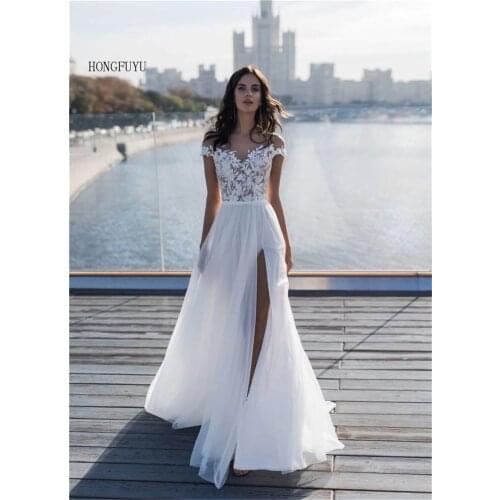 HONGFUYU Chiffon Wedding Dresses