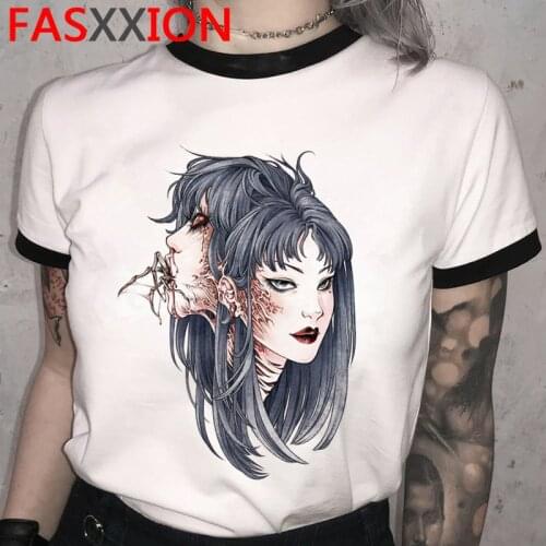Junji Ito clothes men ulzzang couple clothes streetwear japanese tshirt vintage tumblr
