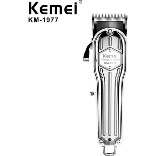 Kemei KM-1977 Professional All Metal Hair Clipper Men Electric Hair Trimmer Fade Hair Cutter Haircut Machine Barber shop KM-1976