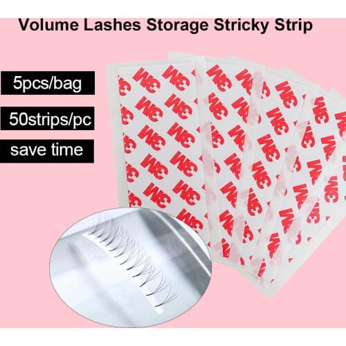 Yelix 250 strips Fast volume fan tapes for Eyelash Extension Supplies Volume Lashes Storage Sticky Strip eyelashes tools