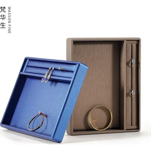 Jewelry tray, jewelry display tray, PU flannel ring, necklace, bracelet, storage tray, store pallet