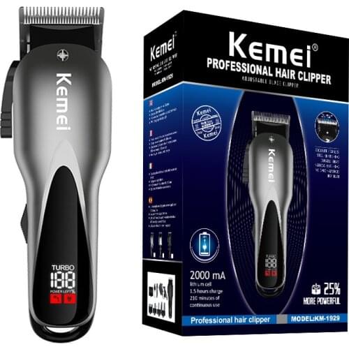 TURBO two speed adjustable hair clipper professional hair trimmer beard men electric hair cutter machine haircut all metal blade