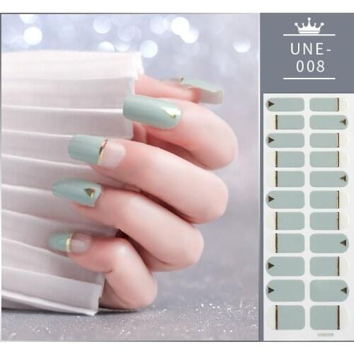 New Transparent Nail Stickers Glitter Nail Art Decoration Shiny Stickers for Nails Full Cover Nail Polish Stickers Drop Ship