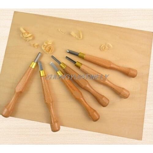 Hand-printed carving knife, rubber stamp tool set, woodworking carving knife