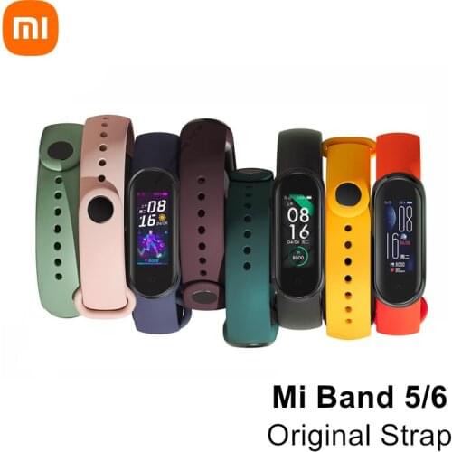 Original Xiaomi Mi Band 5 6 Strap Smart Accessories for Xiaomi Mi Smart Band 5 6 NFC