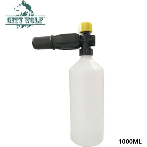 City wolf high pressure washer snow foam lance 1000 ML foam gun for all car washers G1/4 thread without adaptor
