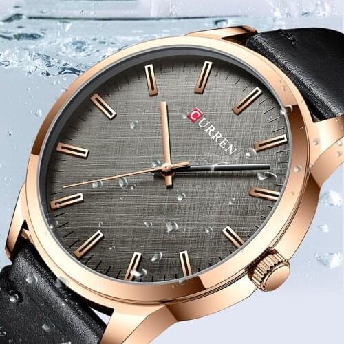 Rojozor Men's Watch With Leather Strap