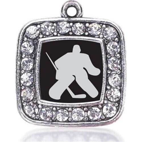 GOALIE SQUARE CHARM FOR necklace bracelet earring
