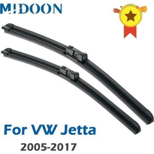MIDOON Wiper Front Wiper Blades For VW Jetta 6 Mk6 A6 A5 2005 - 2017 Windshield Windscreen Front Window