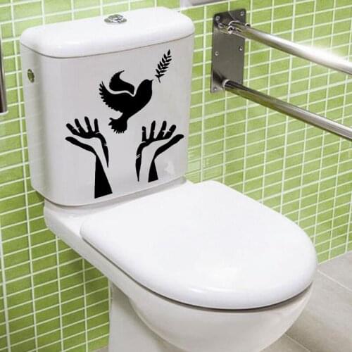 Symbol Of Peace Fashion Home Decor Wall Stickers Toilet Decals Vinyl 6WS0324