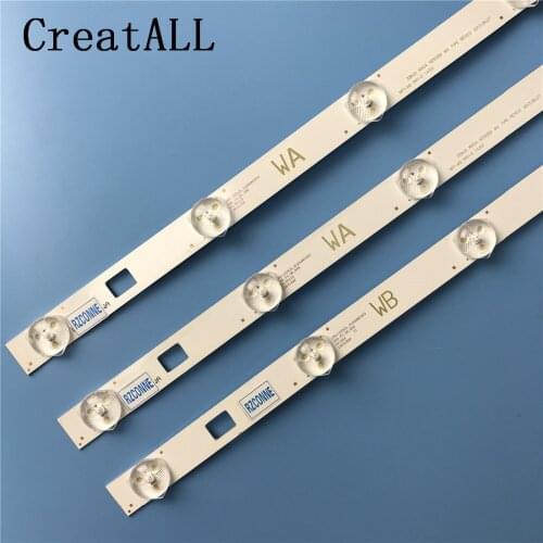3pcs/set LED Backlight strip 8 lamp for Sony 32"TV KDL-32R410B LG INNOTEK 32INCH WXGA NDSOEM WA+WB KDL-32R420B KDL-32R430B