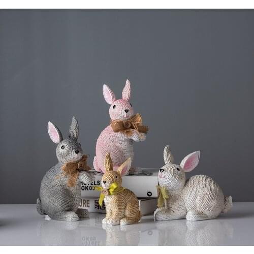 Garden decoration courtyard outdoor kindergarten decoration ornaments crafts sculpture simulation animal rabbit ornaments