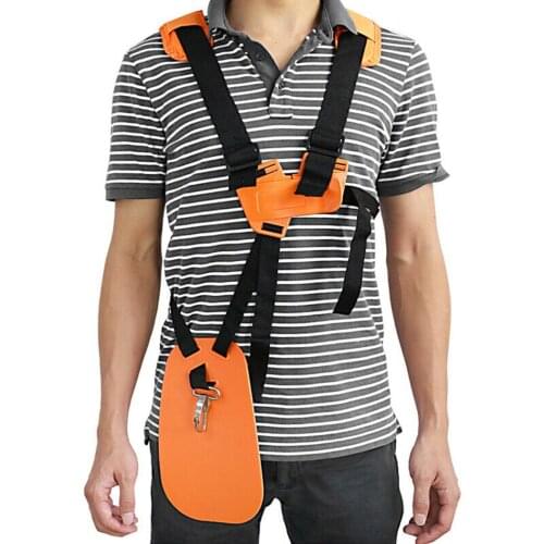 Garden Protection Panel Adjustable Strimmer Double Breasted Shoulder Harness Strap For Brush Cutter Mower Trimmer Padded Belt
