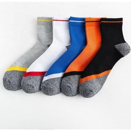 Winter and Autumn Net Terry Full Cotton Sport Compression Sock Quarter Men