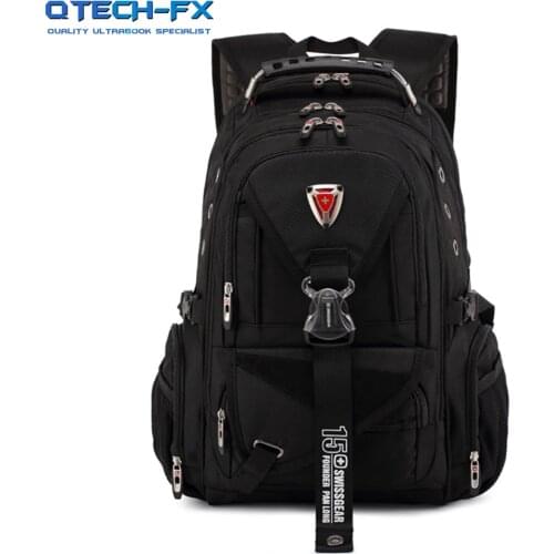 15.6" Backpack Laptop Bag Canvas Nylon Man Woman School Daily Leisure Travel Free Shipping Blue Black