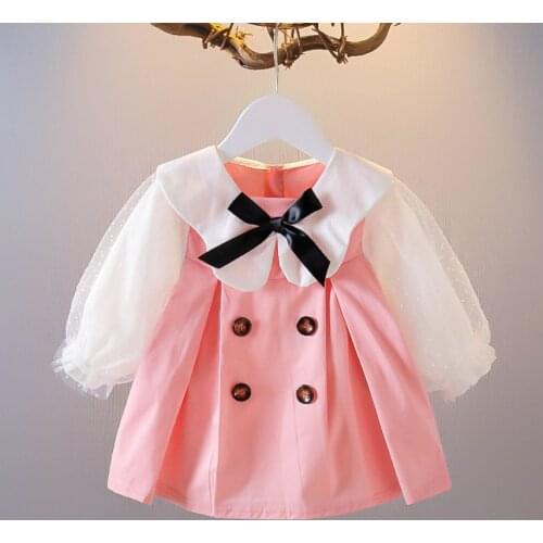 4 pieces/lot) 2021 New Arrival Girls Fall Dress 070701