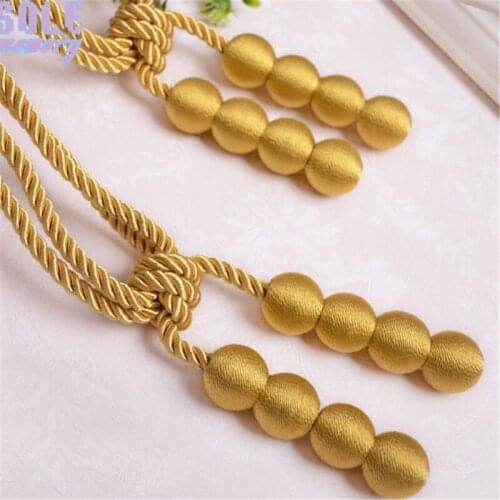 Korean Curtain Tie Back Tassels Straps Curtain Hanging Ball Holders Accessories Home Decoration