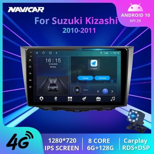 2Din Android10.0 Car Radio For Suzuki Kizashi 2010-2011 Stereo Receiver GPS Navigation Car Receiver Auto Radio NO 2DIN DVD IGO