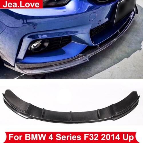 FD Style Real Carbon Fiber Front Lip Bumper Shovel Protector Car Body Modification Part Styling For BMW 4 Series F32 2014 Up
