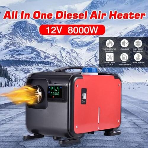 Car Heater All In One Air 12V 8KW Diesels Fuel Air Parking Heater For Trucks Motor-Homes Boats Bus +LCD Key Switch+Remote