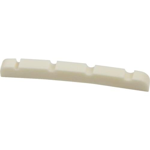 Beige Cattle Bone Guitar Bridge Nut for 4-String Electric Basses