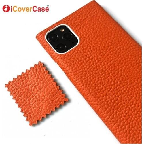 For iPhone 11 Genuine Leather Cases 11 Pro Max Luxury Case for iPhone SE 2020 SE 2 6 6s 7 8 Plus XR XS Max X Back Cover Silicon
