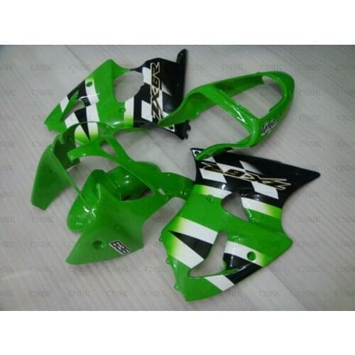 For ZX6r 636 2000 - 2002 Fairings for Kawasaki ZX6r 01 Black White Bodywork Ninja ZX-6r 02 Full Body Kits Unpainted