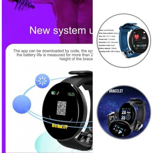 Long Battery Life Lightweight 1.3 Inch Sport Bracelet Fitness Tracker for Running